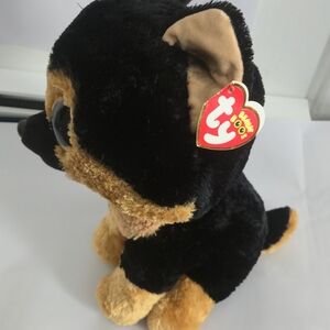 Ty Beanie Boo Black and Tan Dog Plush